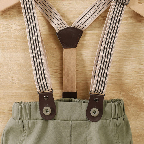 Conjunto De Verano Para Bebé Niña Con Estampado De Hojas Blanco 2-3 A