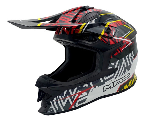 Casco Moto Mx Mac Virtus Ressod 