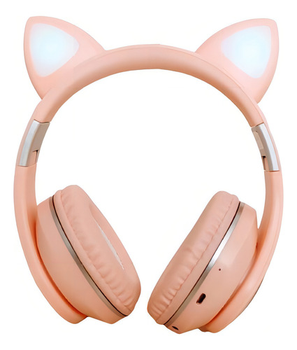Fone De Ouvido Bluetooth Led Orelha Gato Iuz Headphone