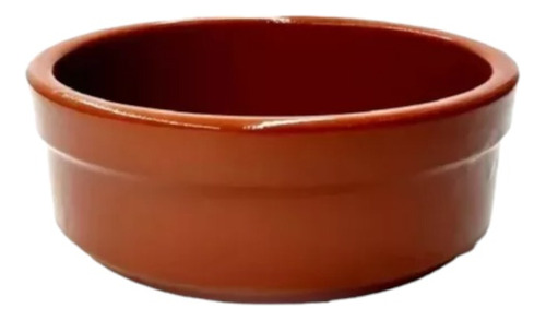 Cazuela Recta Fuente Barro Esmaltada Terracota 27 Cm Siena