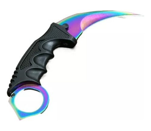 Faca Canivete Curvado Oxidado Com Bainha Modelo Karambit A22