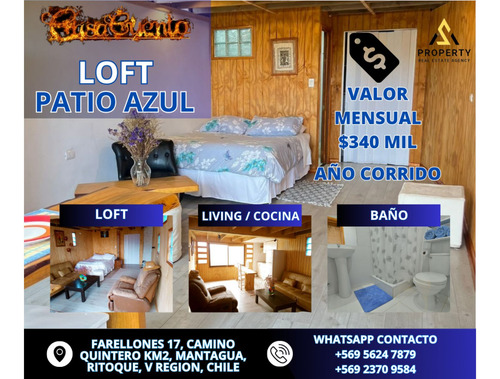 Loft Patio Azul Arriendo Año Corrido, Mantagua, Ritoque