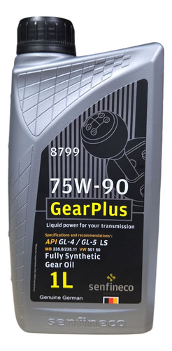 Aceite 75w90 Transmision - Diferencial Gl4/gl5 1l Sintético