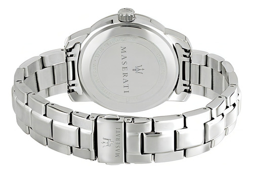Reloj Maserati Successo R8853121004 Color de la correa Gris Color del bisel Gris Color del fondo Azul