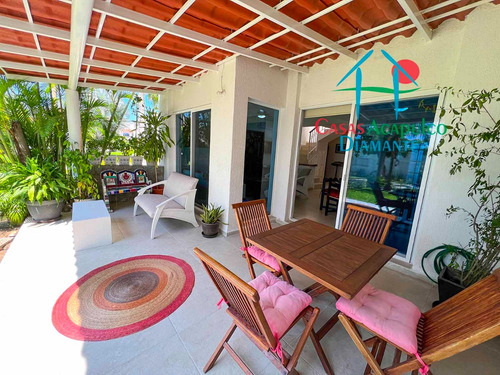 Cad Villas Playa Diamante 81. Terraza Con Jardín Y Acceso Directo A La Alberca Del Condominio