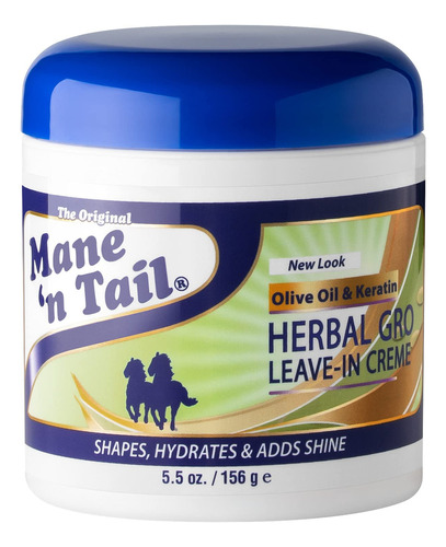 Mane 'n Tail Herbal Gro Leave-in Crema Terapia Mximo Volumen