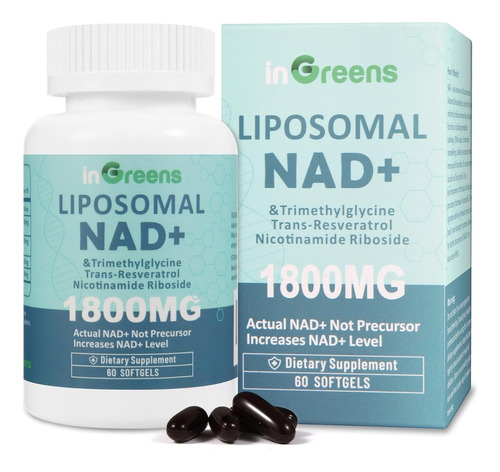 Nad+ Liposomal Nicotinamida 1800mg 60 Capsulas 