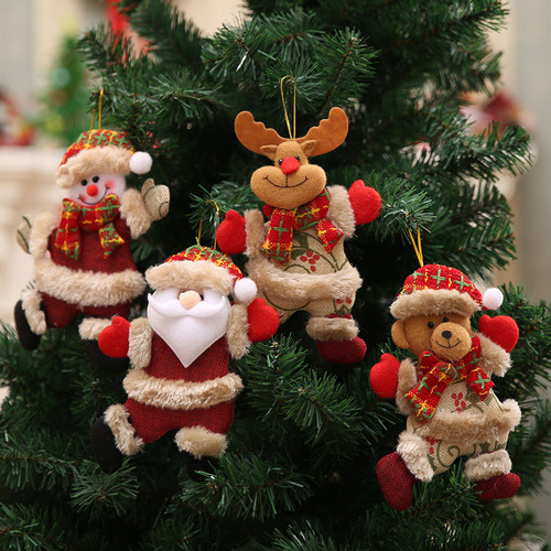 32 Piezas De Colgantes De Muñecas Navideñas, Adornos Navideñ