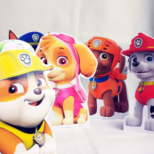 Grafica Impresa Candy Bar Patrulla Canina Paw Patrol 15 Pers