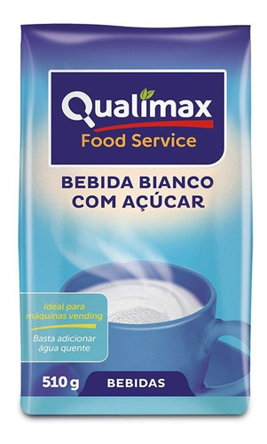 Kit 2 Pct. Leite Em Pó Solúvel Vending Qualimax Bianco 510g