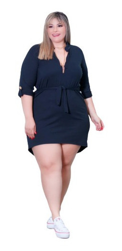 Vestido Plus Size Feminino Mullet Moda Roupas Femininas Gg