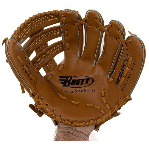 Guante De Softball Baseball Pvc Zurdo Brett Cuero Ecologico 