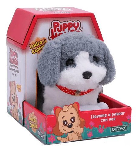 Perro Mascota Ladra Y Camina Ditoys Puppy House Original