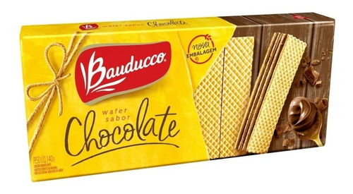 Imagem 1 de 1 de Bolacha Wafer De Chocolate Bauducco 140g