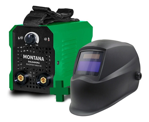 Soldadora Inverter Montana 140 Amp + Careta Fotocromática