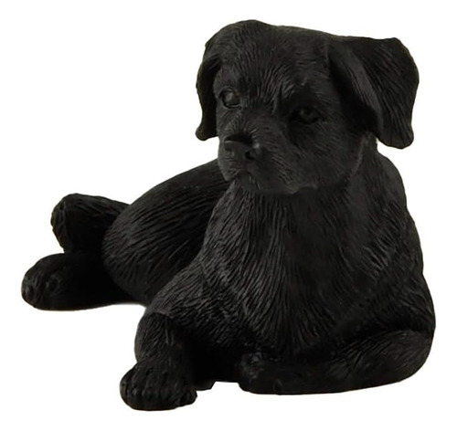 Miniatura De Perro Labrador Negro 10 Cm, Regalo Decorativo