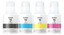 Comprar Pack 4 Tintas Canon Gi-16 Bk\u002Fc\u002Fm\u002Fy | Gx6010, Gx7010 Tinta Cuatro Colores