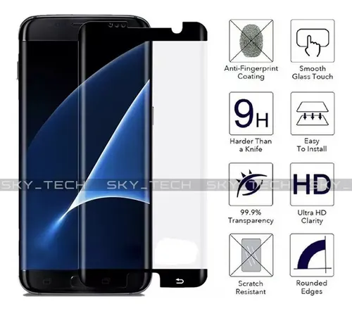 Vidrio Templado Curvo 3d Compatible Con Samsung S7 Edge