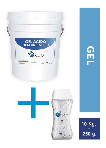Set Gel Ácido Hialuronico 10 Kg+ Gel Neutro 250 Gr Biolab