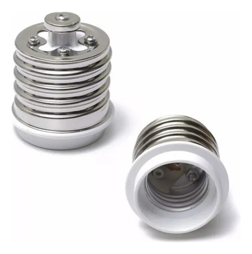 Adaptador Reduccion Lampara Rosca E40 A E27 Baw Blanco