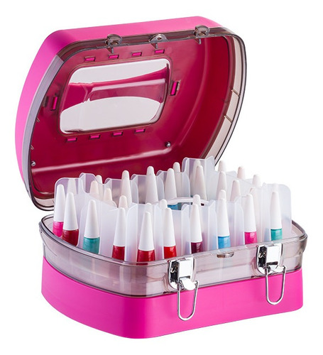 Maletin Organizador Para Esmaltes Baby Bag Rosa