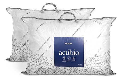 Imagen 1 de 7 de Drimer Set X2 Almohadas Actibio 70x50cm