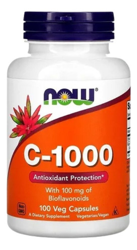 Vitamina C 1000 Now 100 Cap 100 Mg Dietafitness