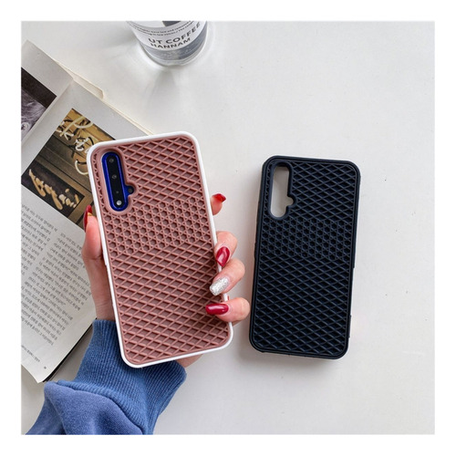 Funda De Silicona Waffle For Huawei P40 Enjoy 10se Honor 20