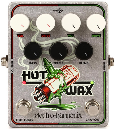 Pedal Electro Harmonix Hot Wax Dual Overdrive Guitarra Bajo