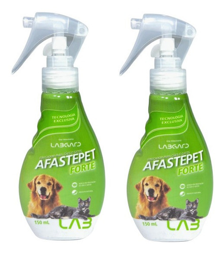 2 Afastepet Forte 150ml - Labgard Educador Para Ces E Gatos