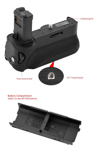 Grip Bateria Np-fw50 Sony Ilce-7 Alpha A7 A7r A7s Vg-c1em