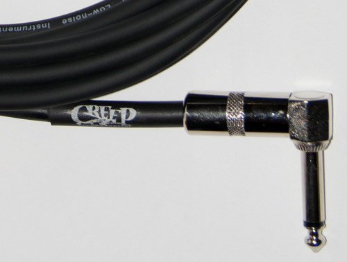 Imagen 3 de 3 de Creep(blsa-30blk) Cable Pro Series 30ft Plug Angulo-recto