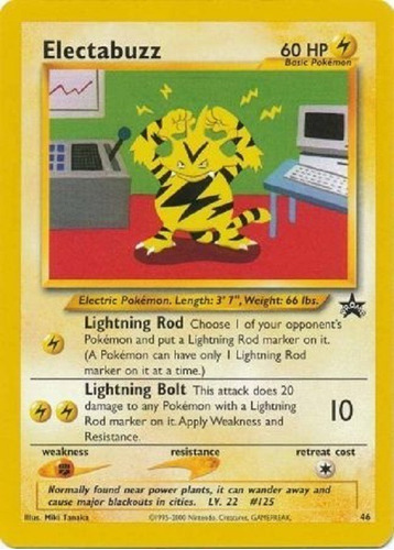 Electabuzz 46 Raro Promo Pokemon Tcg