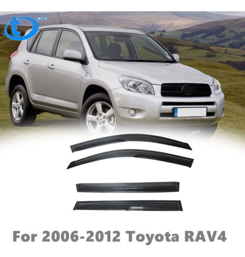 Window Vent Visor Fit For 2006-2012 Toyota Rav4 Sun Rain Aaf