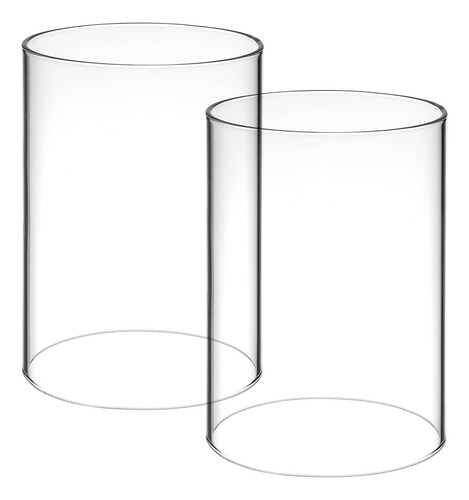Jarrones Cilíndricos De Cristal Para Velas 2 Unids