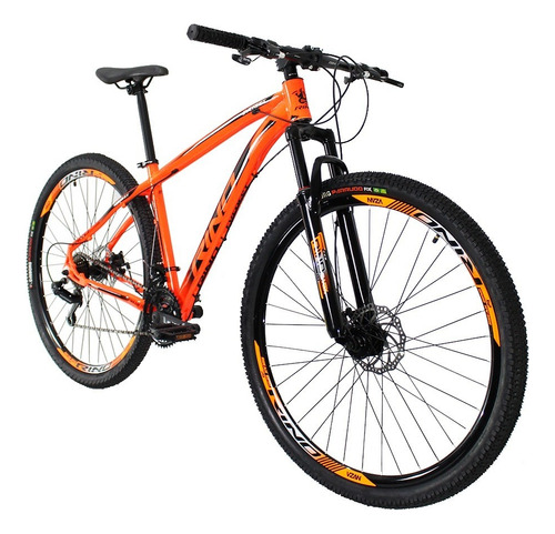 Bicicleta Rino Everest 29 Freio Disco 21v Câmbios Shimano Cor Laranja Tamanho Do Quadro 21