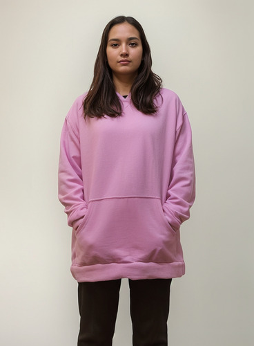 Maxi Buzo Manta Canguro Capucha Oversize Peluche Pijama Moda