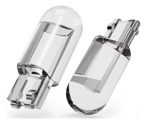 2 Ampolletas Led Cristal Cola De Pez T10 Alta Potencia