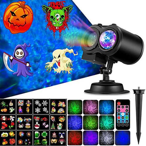 Proyector Ocean Wave Luz De Proyección Navideña 2 En 1