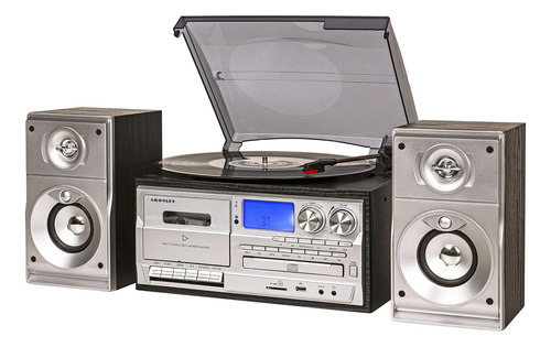 Crosley Cr7014a-bk Eclipse Tirntable De 3 Velocidades Con De
