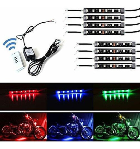 Ijdmtoy Rgb Kit De Luces Led Multicolores Para Motocicleta E