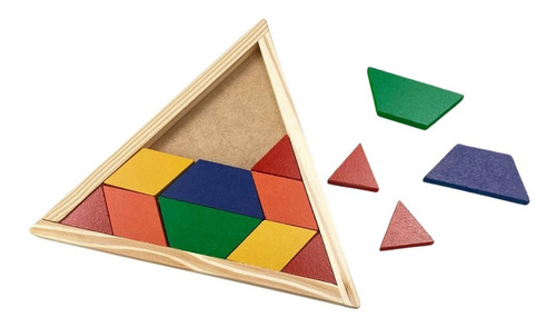 Tangram Mosaico Triângulo Brinquedo Educativo Quebra Cabeça