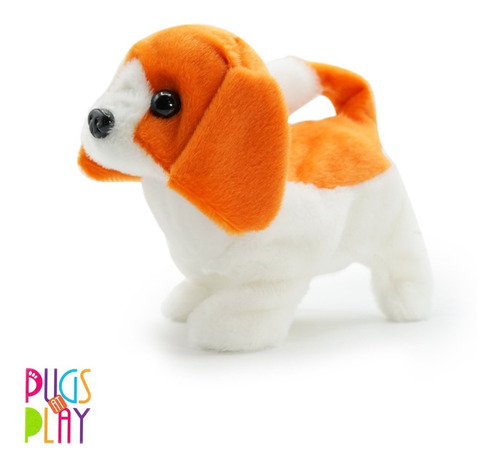 Peluche Mascota Interactivo Pugs At Play Camina Con Sonido