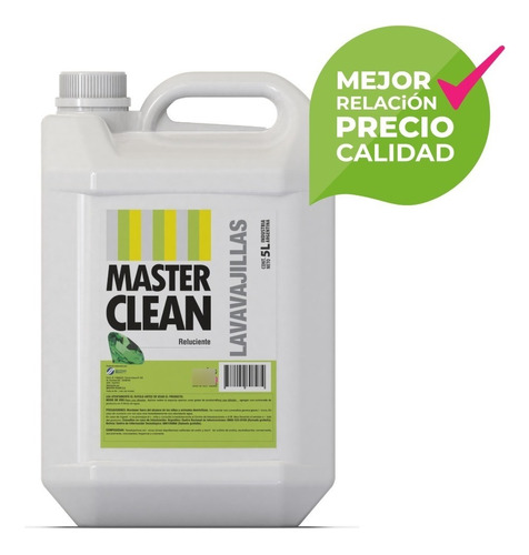 Detergente Lavavajillas X 5 Lts - Master Clean