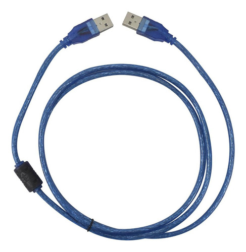 Cable Usb Macho/macho Con Filtro 5 Mts Azul
