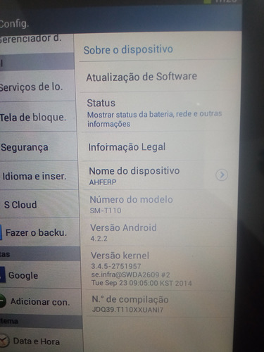 Tablet Samsung Galaxy Tab Tab 3 Sm-t3110 Bom Estado Leia Preto (Usado)
