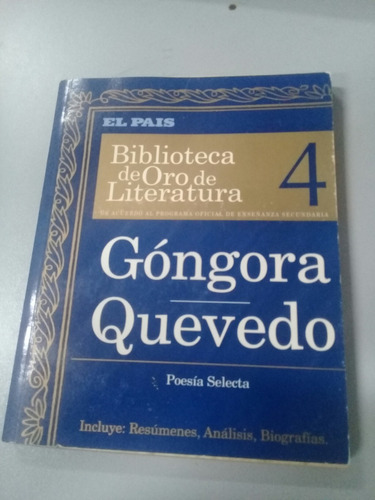 Góngora - Quevedo - Poesía Selecta - Buen Estado - Pa