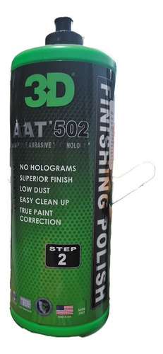 3d Aat 502 Pulimento Profesional Automotriz Alto Brillo 32oz