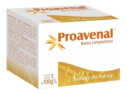 Barra Limpiadora Proavenal Omegatopic 100g X 3 Unidades