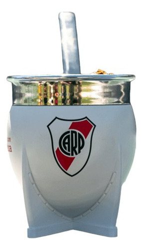 Mate Pampa River Plate + Bombilla + Packaging Exclusivo